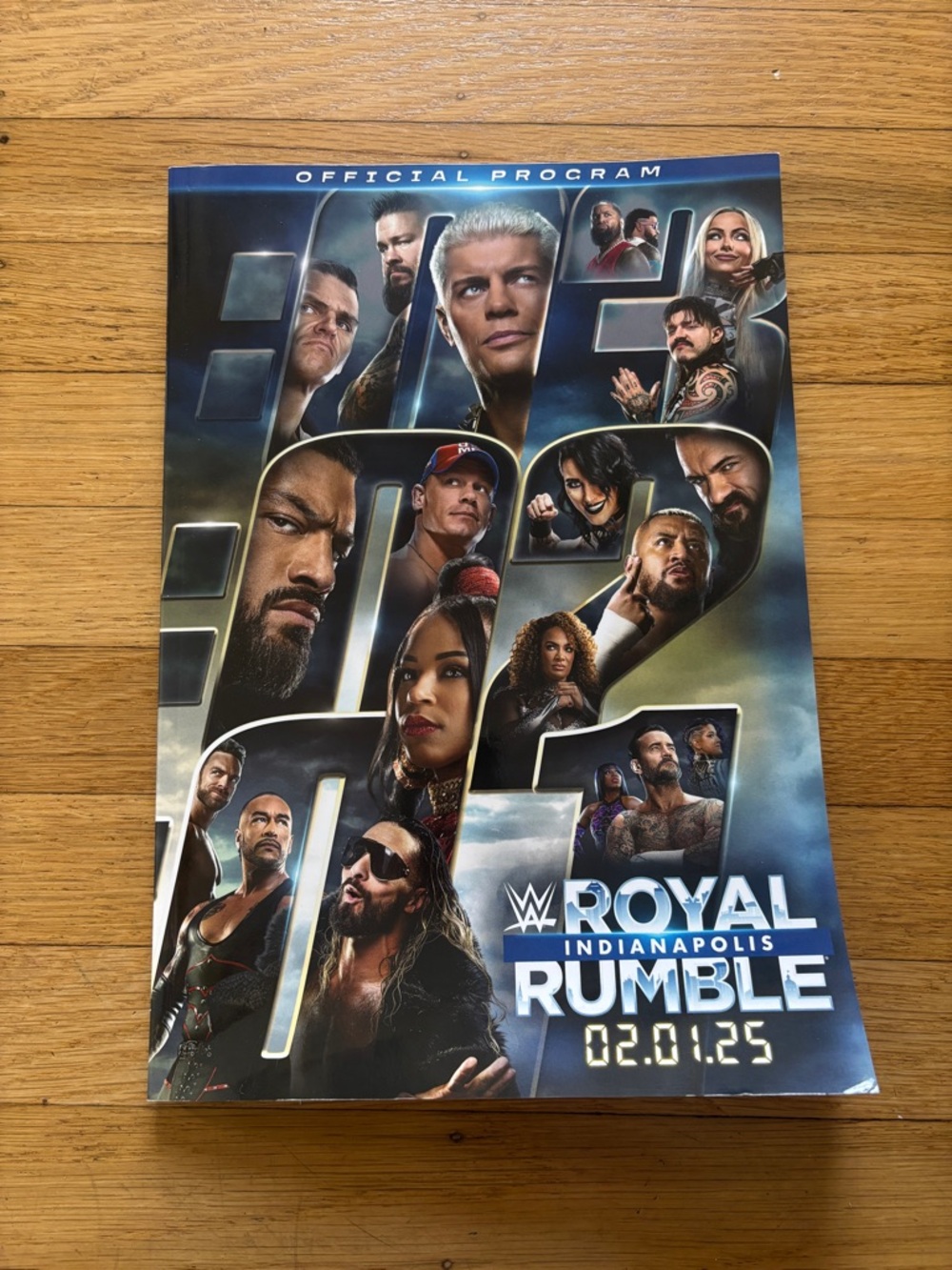 WWE 2025 Royal Rumble Program Magazine